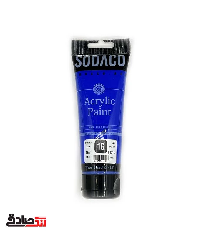 abi lajevardi 16 اکریلیک آبی لاجوردی تیوبی ۷۵ میل سوداکو 16 - Image 1