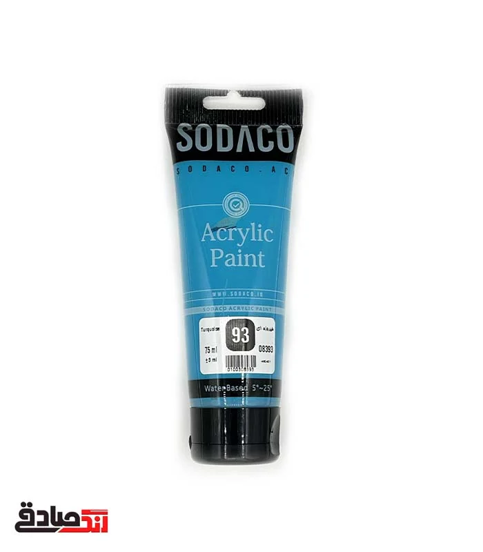 firozei 93 اکریلیک فیروزه ای تیوبی ۷۵ میل سوداکو 93 - Image 1