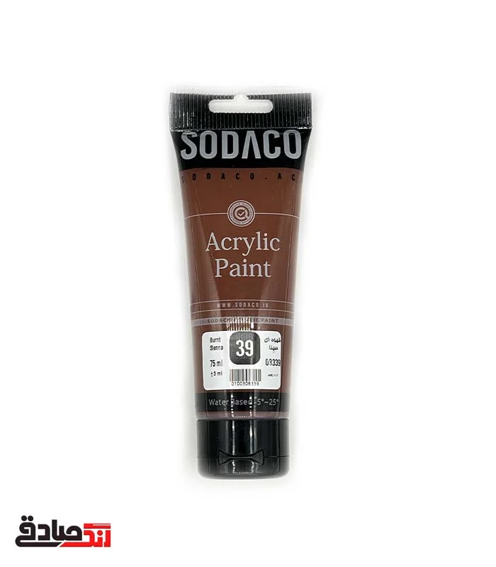 ghahvei siena 39 اکریلیک قهوه ای سینا تیوبی ۷۵ میل سوداکو 39 - Image 1