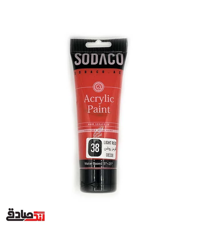 ghermez roshan 38 اکریلیک قرمز روشن تیوبی ۷۵ میل سوداکو 38 - Image 1