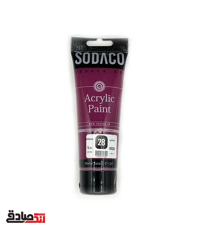 sorkhabi 28 اکریلیک سرخابی لاجوردی تیوبی ۷۵ میل سوداکو 28 - Image 1