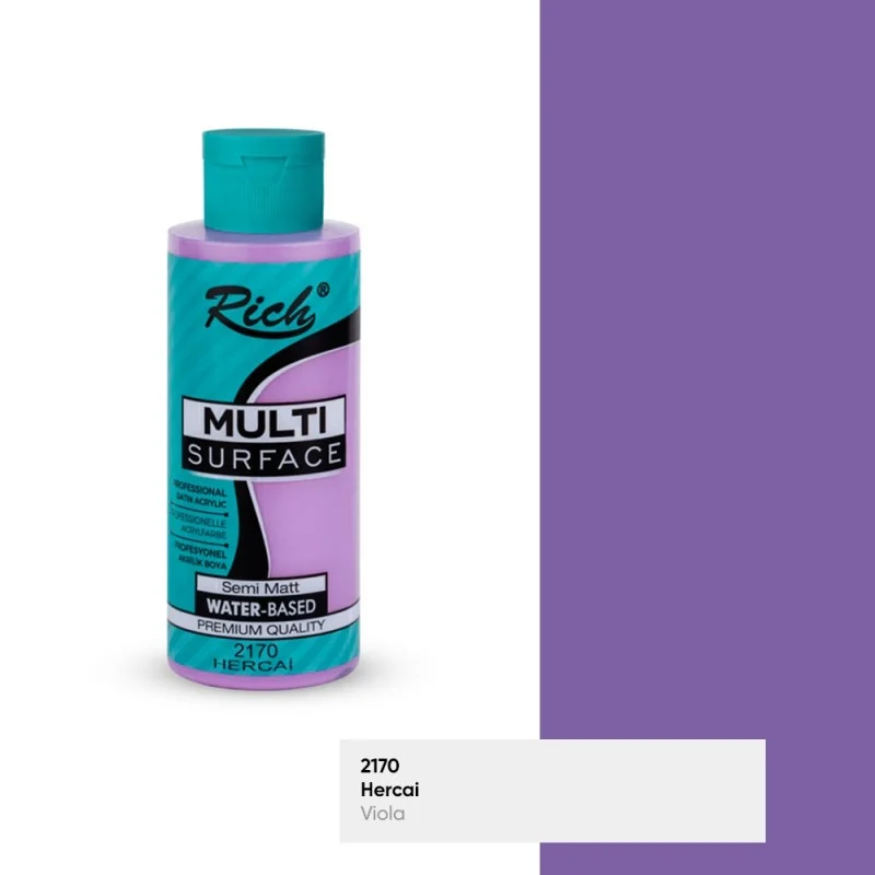 rich-multi-surface-2170-hercai-akrilik-boya-120cc رنگ مولتی مورفیس ریچ کد 2170 - Image 1