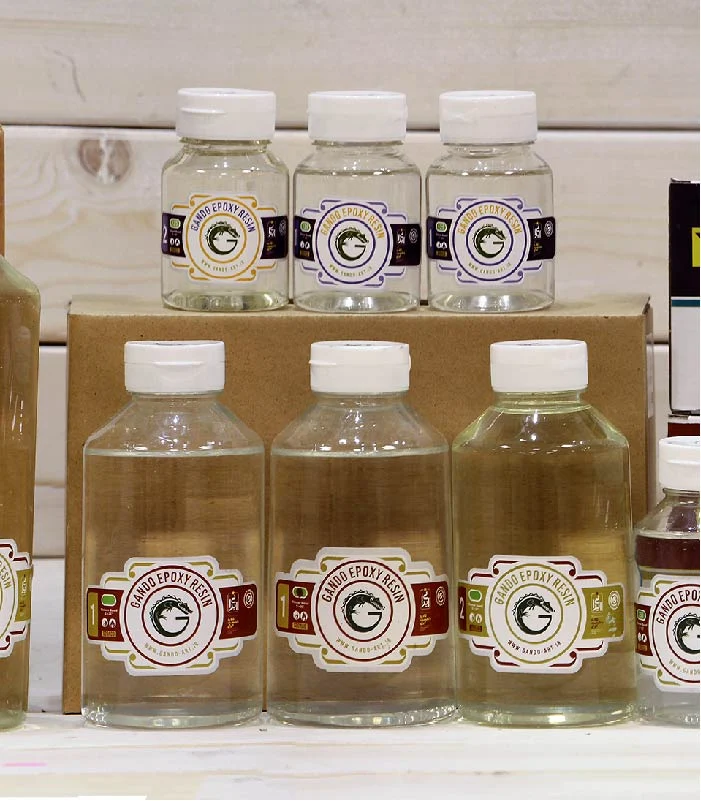 rezin epoxy رزین اپوکسی اعلا 3 کیلویی گاندو نیمه غلیظ - Image 1