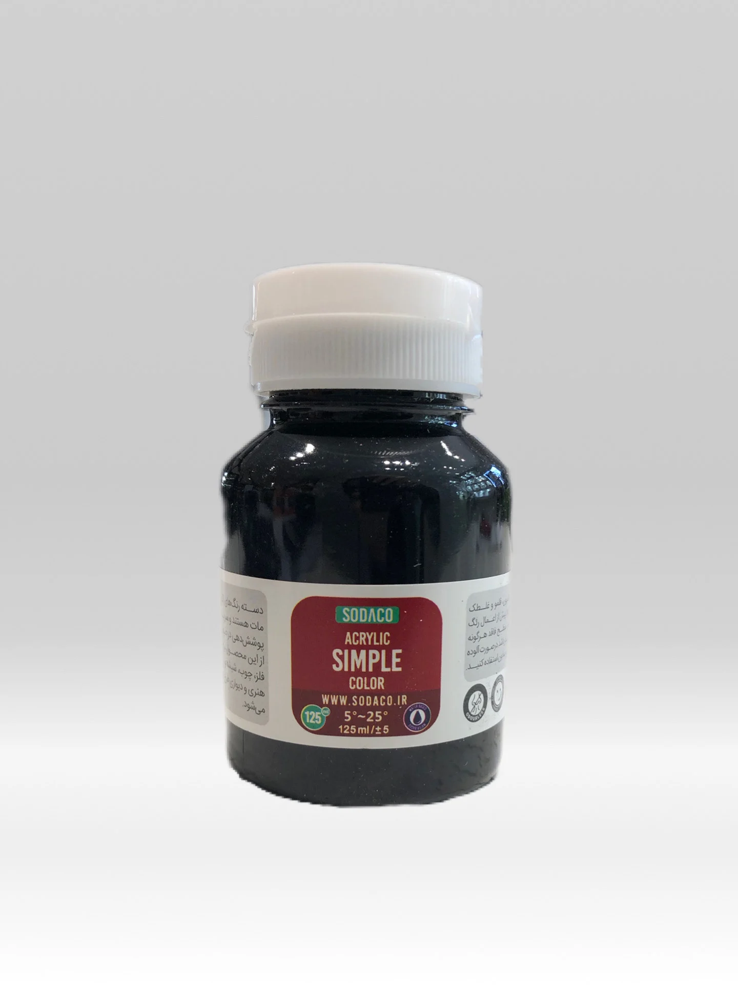 Background Eraser (33) اکریلیک مشکی 125 میل سوداکو - Image 1