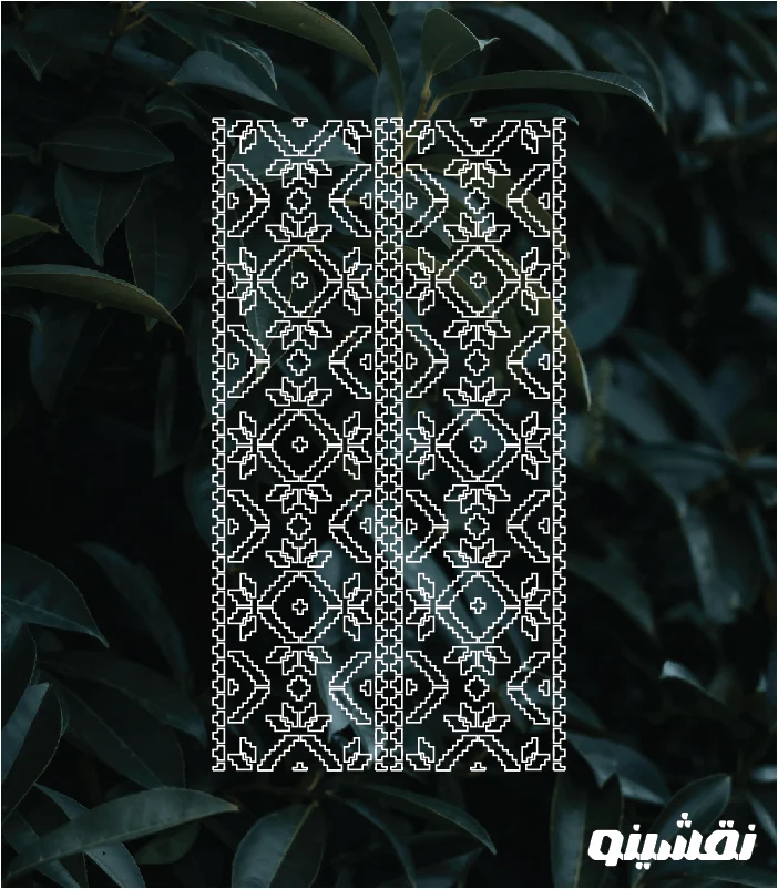 D06 WEB شابلون طرح داماسک کد D06 نقشینو - Image 1