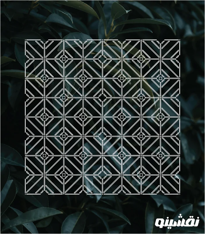 D07 WEB شابلون طرح داماسک کد D07 نقشینو - Image 1