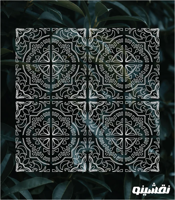 D12 WEB شابلون طرح داماسک کد D12 نقشینو - Image 1
