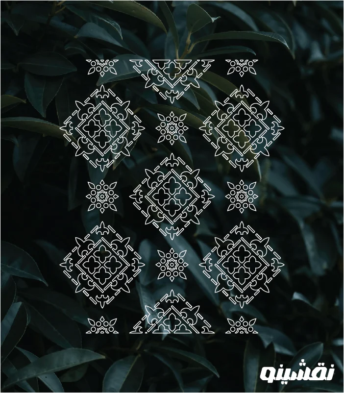 D17 WEB شابلون طرح داماسک کد D17 نقشینو - Image 1