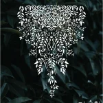 شابلون طرح گل و گیاه کد G01 نقشینو