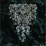 شابلون طرح گل و گیاه کد G02 نقشینو