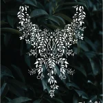 شابلون طرح گل و گیاه کد G04 نقشینو