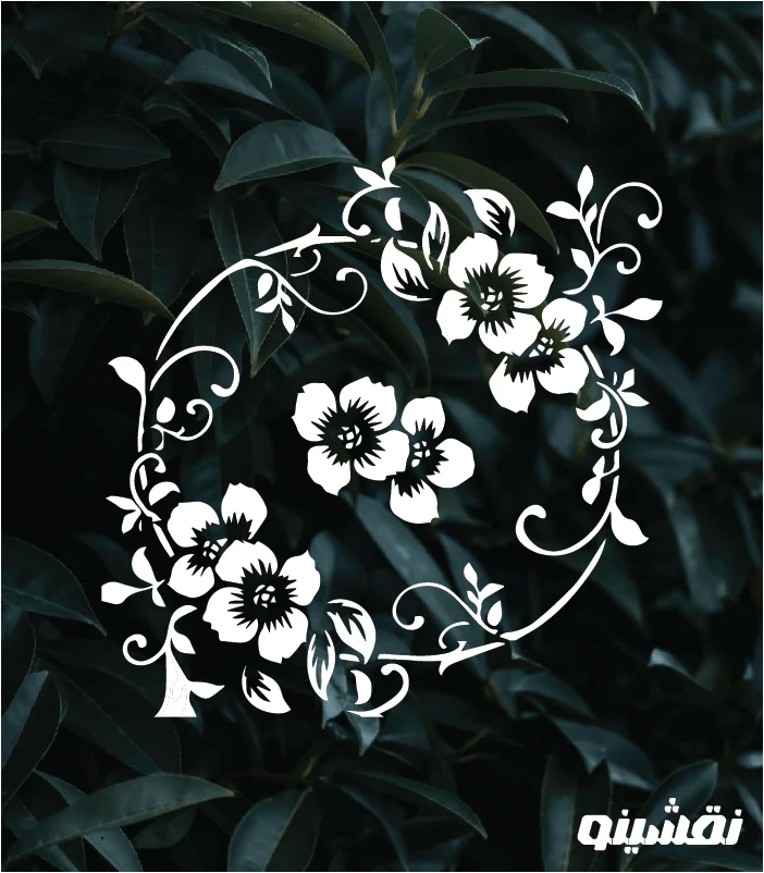 G08 WEB شابلون طرح گل و گیاه کد G08 نقشینو - Image 1