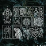 شابلون طرح لیپان آرت کد LA08 نقشینو