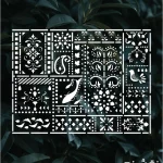 شابلون طرح لیپان آرت کد LA03 نقشینو