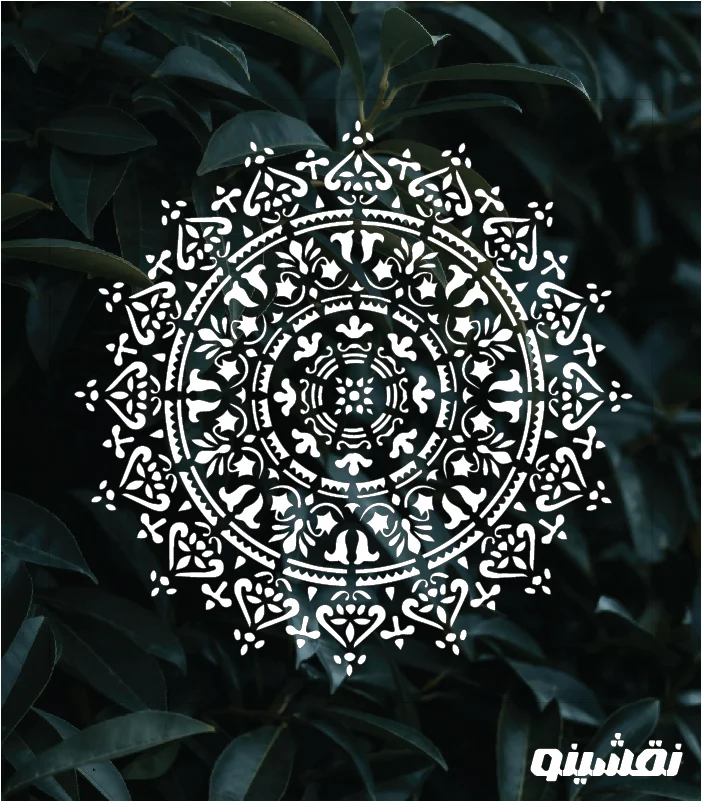 m16 web شابلون طرح ماندلا کد M16 نقشینو - Image 1