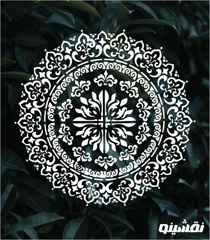 m18 web شابلون طرح ماندلا کد M18 نقشینو - Image 1