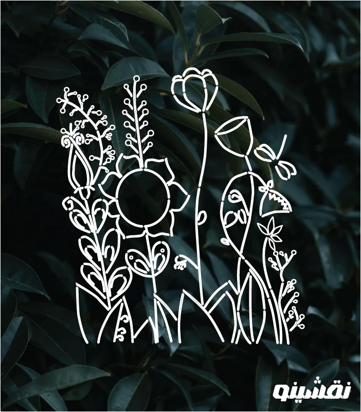 G19 WEB شابلون طرح گل و گیاه کد G19 نقشینو - Image 1