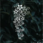 شابلون طرح گل و گیاه کد G21 نقشینو