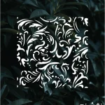 شابلون طرح گل و گیاه کد G22 نقشینو