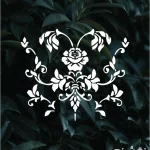 شابلون طرح گل و گیاه کد G23 نقشینو