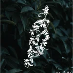 شابلون طرح گل و گیاه کد G27 نقشینو