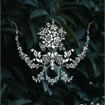 شابلون طرح گل و گیاه کد G29 نقشینو