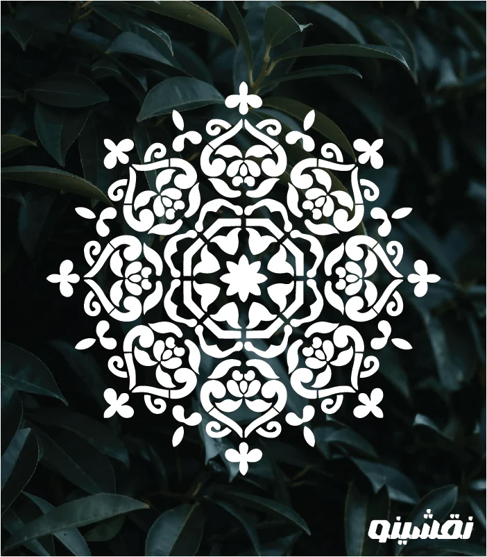 m04 web شابلون طرح ماندلا کد M04 نقشینو - Image 1