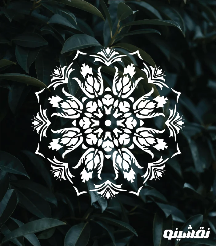 m07 web شابلون طرح ماندلا کد M07 نقشینو - Image 1