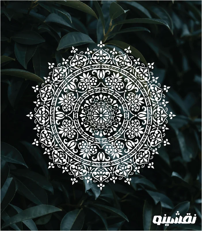m09 web شابلون طرح ماندلا کد M09 نقشینو - Image 1